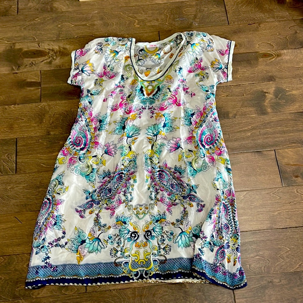 Johnny Was silk tunic sz S
